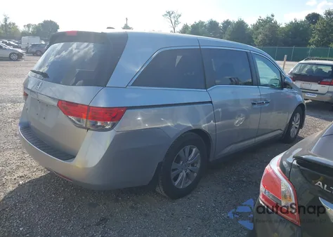 2014 Honda Odyssey Ex-L z USA, uszkodzony, nr VIN 5FNRL5H66EB116686